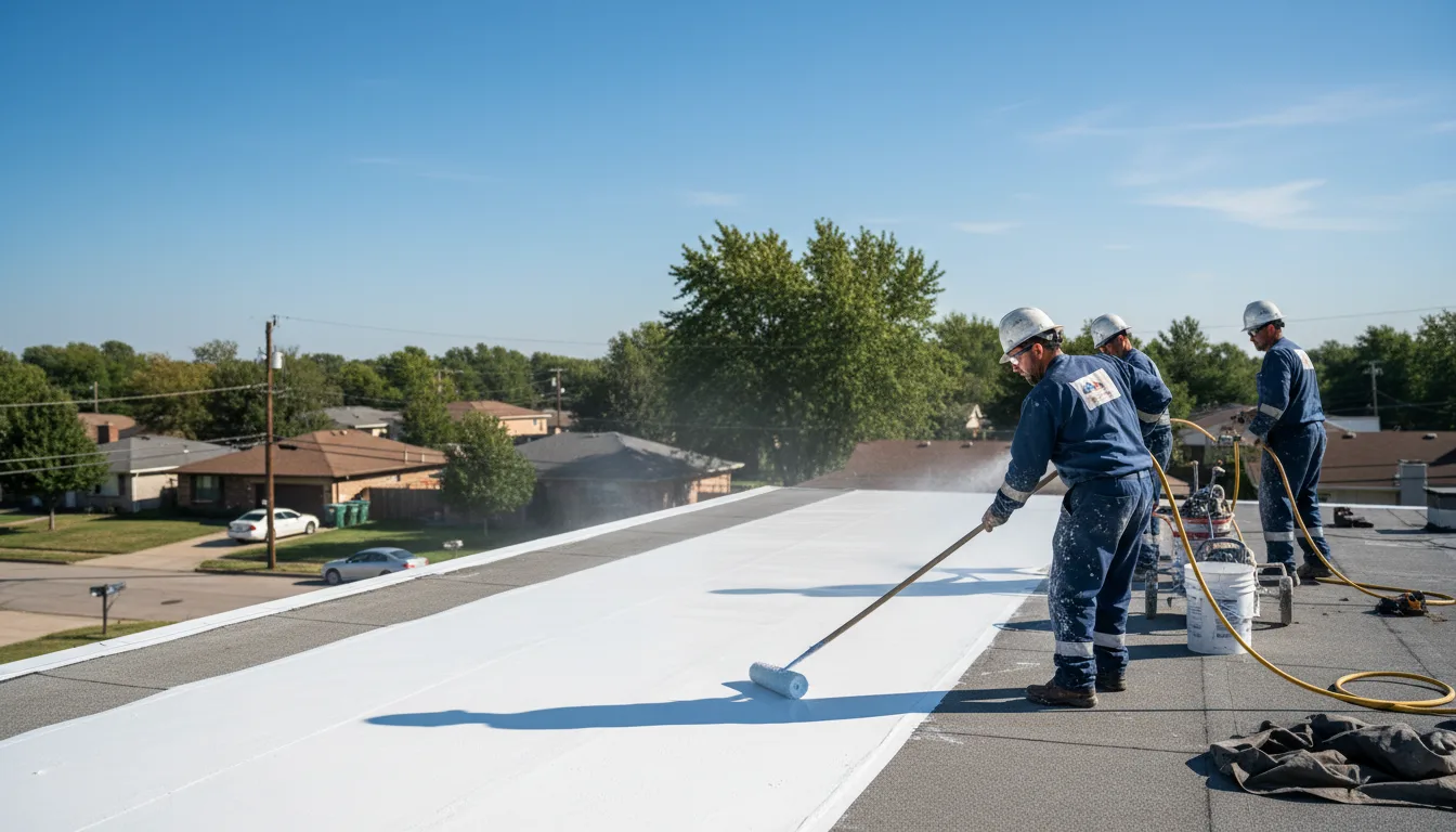 Commercial roof coating in Hurt, VA near me